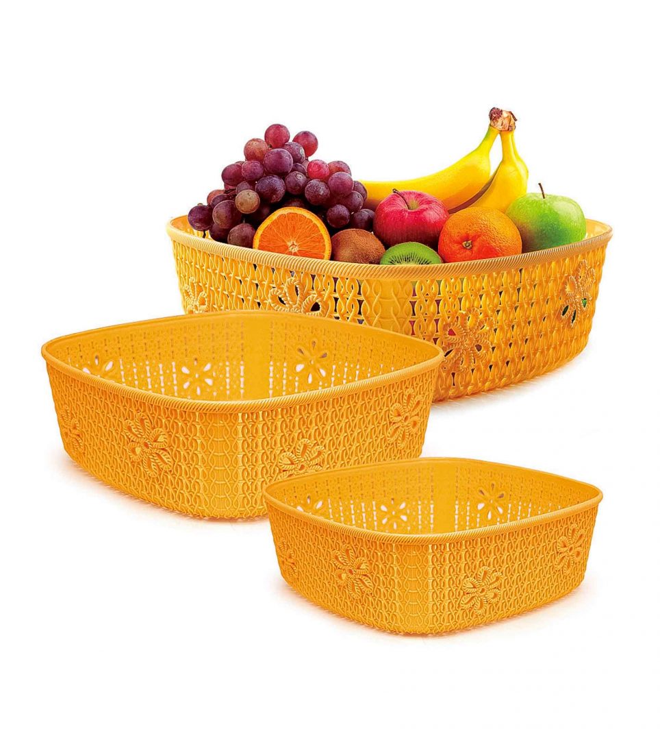 Print fruit basket plastic cheap