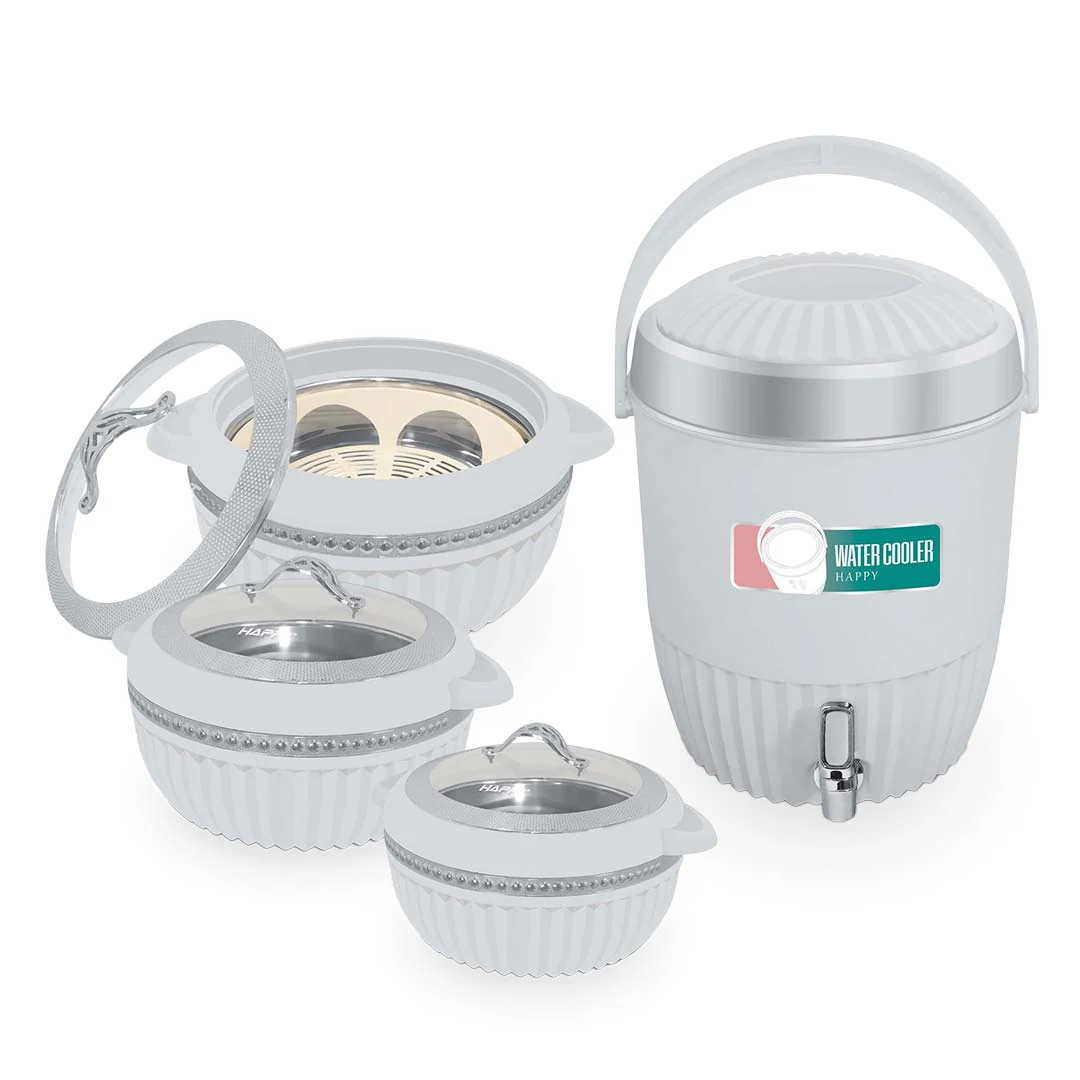 Set of 3 Hotpots and Cooler Set of 3 Hotpots and Cooler